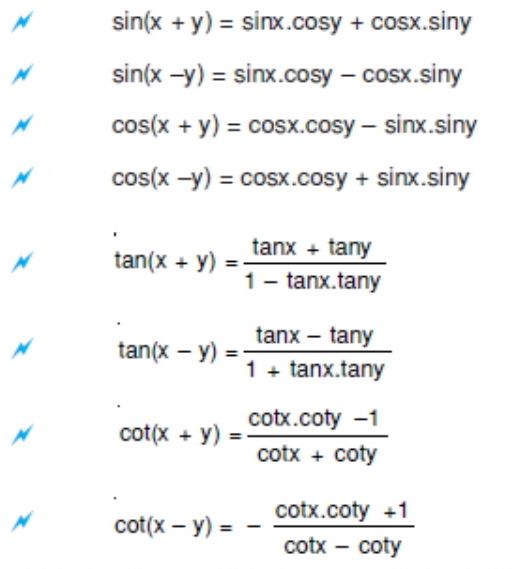 Trigonometri Toplam Fark Formlleri